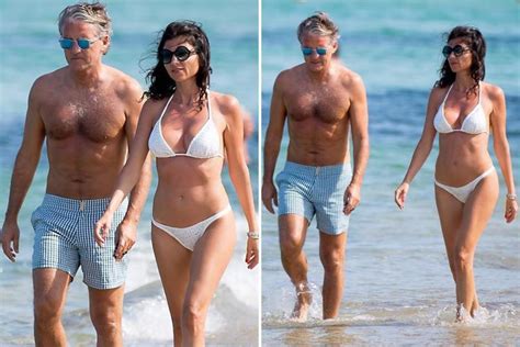 Ex Manchester City Boss Roberto Mancini Steps Out On Beach With Stunning Girlfriend In St Tropez