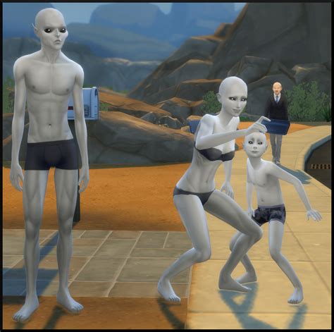 Mod The Sims Alien Skin And Eyes Default Replacement
