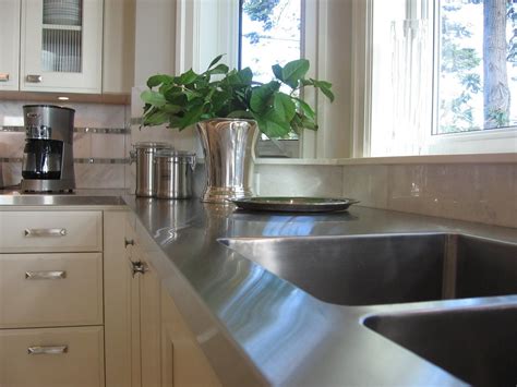 Here's something about stainless steel kitchen countertops which will give you an idea about their properties, availability, and functionality. Custom Made Stainless Steel Countertops by Custom Metal ...