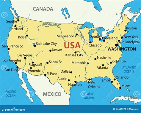 El Mapa De Estados Unidos Map