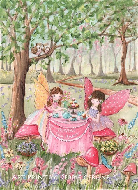 Fairy Tea Party And Enchanted Forest Cottage Personalized Set Etsy