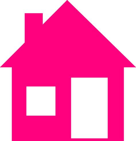 Pink House Clip Art At Vector Clip Art Online Royalty Free