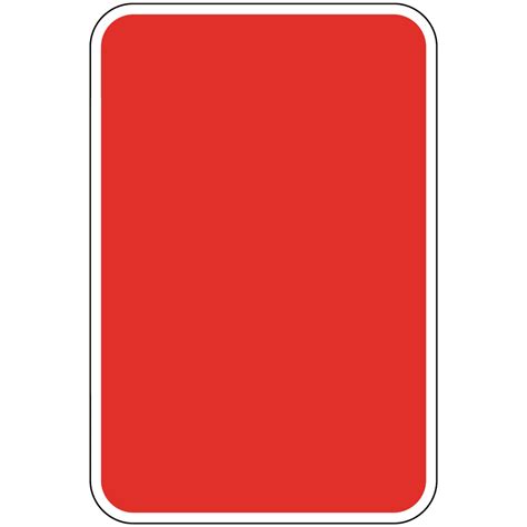 Red Blank Write On Sign Pke Red Blank Parking Blank Write On