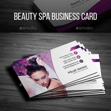 Spa Business Card Templates And Designs Graphicriver