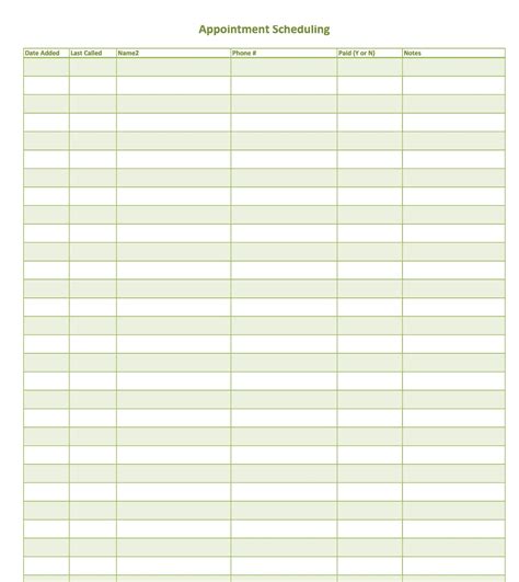 45 Printable Appointment Schedule Templates And Appointment Calendars