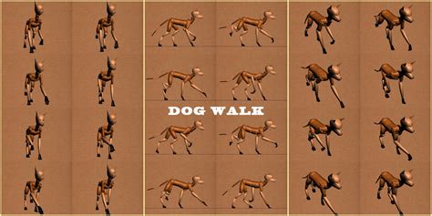 Dog Walk Cycle By K Zlovetch On Deviantart
