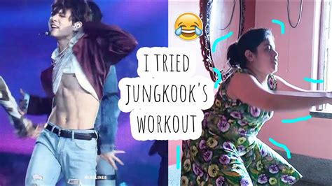 I Tried [unofficial] Jungkook S Workout Routine I Am Jungshook Ed Youtube