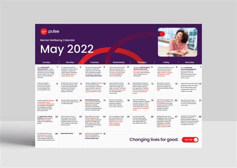 May 2022 Mental Wellbeing Calendar Virgin Pulse