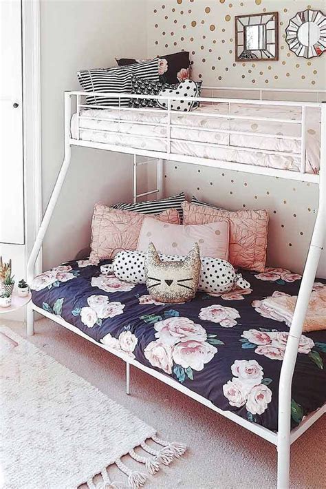 Simple colors for your bedroom decor, as white, bege, champagne, light grey are the best selection to combine with this amazing view that colored your master bedroom. Bunk Beds for Girls 2021 | Girls bunk beds, Bedroom design ...