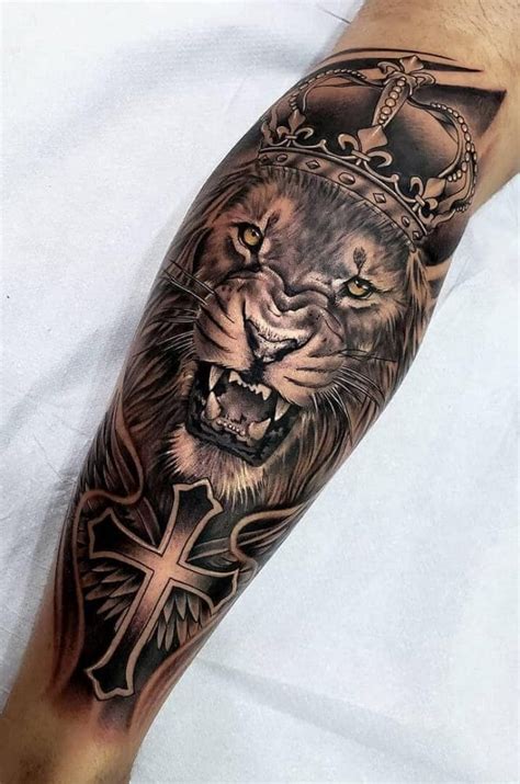15 Lion Leg Tattoo Ideas And Designs Petpress