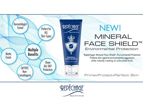 Every morning, apply repêchage mineral face shield environmental protection over moisturizing cream or serum as your last skin care step before applying aesthetician recommended repechage mineral face shield be applied daily prior to doing outside activities such as running, skiing, etc. Mineral Face Shield® | Normal skin care, Face shield, Skin ...