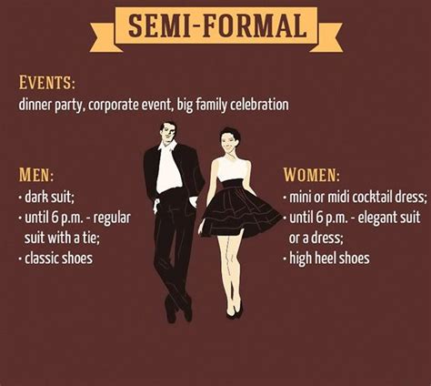 Guide To Most Basic Dress Code Rules Formal Dress Code Semi Formal