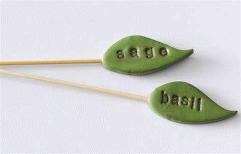 Garden Markers Easy Polymer Clay Plant Markers Diy Plant Markers