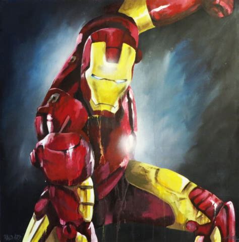 Iron Man Film Art Canvas Print Painting Original 2000s Australia