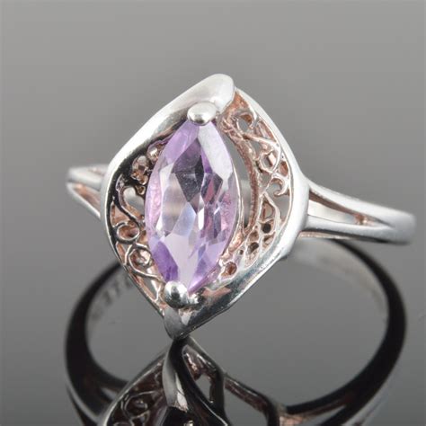 Sterling Silver Amethyst Ring by Avon | EBTH