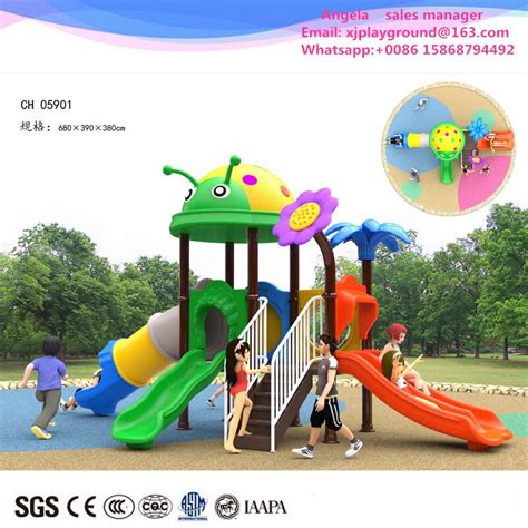 Kids Outdoor Playground Lldpe Plastic Slide In Playground From Sports