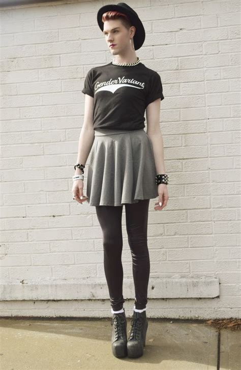 Genderqueer Fashion Boys Wearing Skirts Style Masculin Androgyny