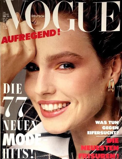 Vogue Magazine Germany February 1985 Martina Gates Yasmin Le Bon Linda
