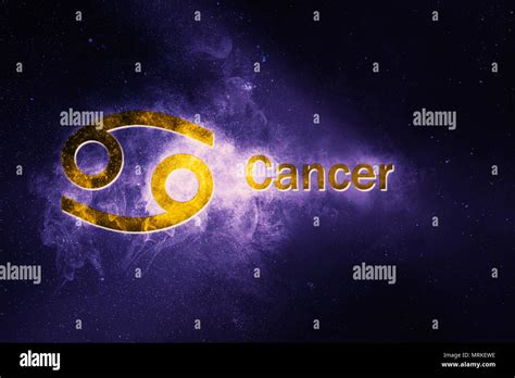 Cancer Horoscope Sign Abstract Night Sky Background Stock Photo Alamy