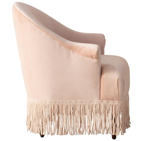 Fringe Chair In Titan Pink Champagne Boho Chair Pink Couch