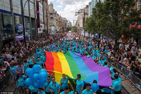 Thousands Take To Londons Streets To Celebrate Gay Pride Daily Mail