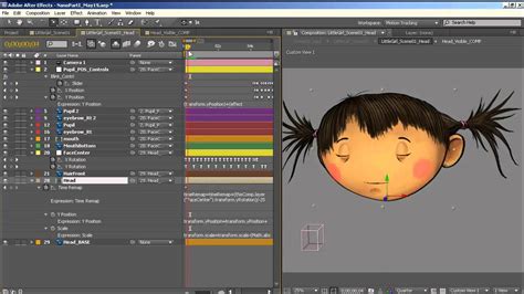 how to animate a simple 2d character head rotation in adobe after effects animation tutorial
