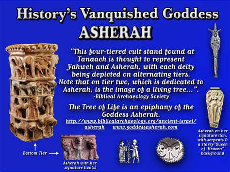 asherah as tree of life on tanaach cult stand dating to ~1 000 bce this “four tiered cult