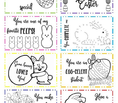 Free Printable Easter Lunchbox Notes Lovebugs And Postcards