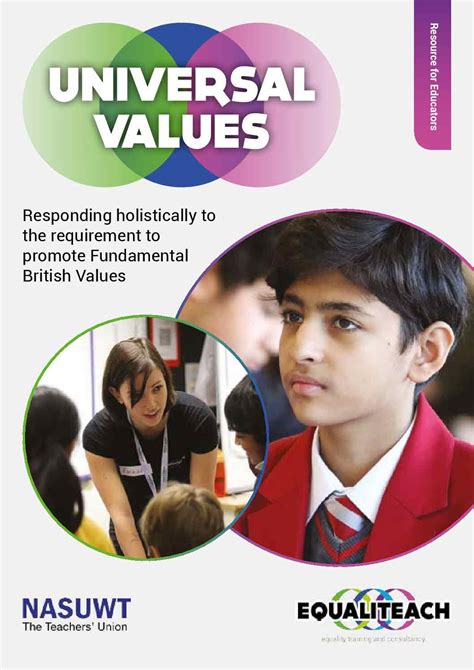 Universal Values A Teachers Resource Equaliteach