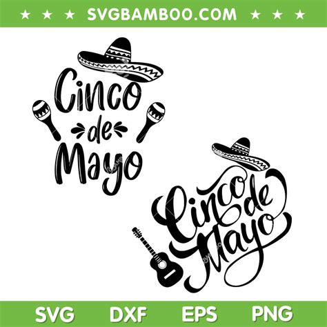 Cinco De Mayo Black And White Svg Png