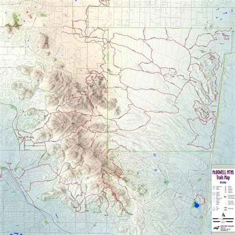 Mcdowell Mountains Trails Map By Emmitt Barks Cartography Avenza Maps