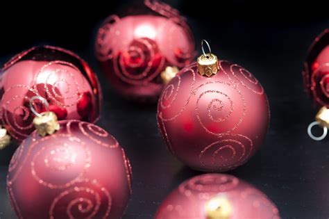 Free Stock Photo 6827 Red Christmas Ornaments Freeimageslive