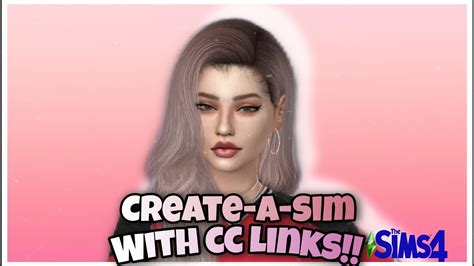 Create A Sim With Cc Links😍the Sims 4 The African Simmer Youtube