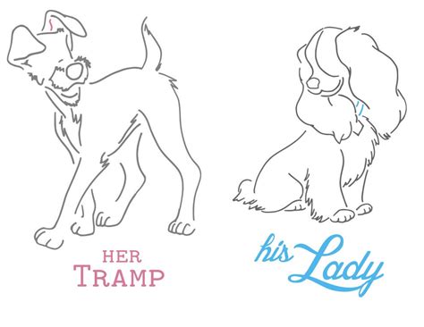 Lady And The Tramp Disney Couples Svg Pdf Png Dxf Files
