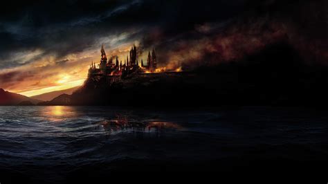 Harry Potter Hogwarts On Fire 4k 5k Hd Movies Wallpapers Hd