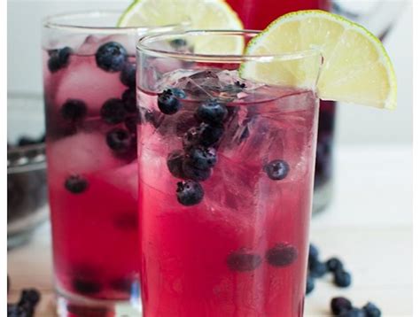 Sparkling Blueberry Lime Punch