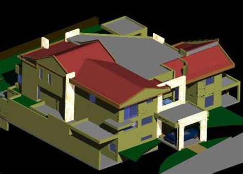House 3d Dwg Model For Autocad Designs Cad