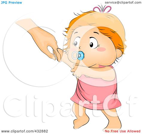 Baby Learning To Walk Clip Art