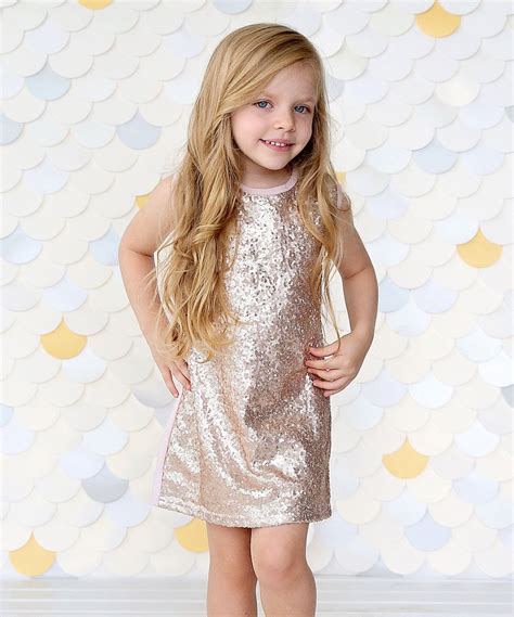 This Gold Sequin Shift Dress Infant Toddler And Girls By Whitney