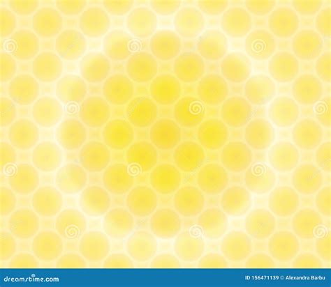 Yellow Abstract Circles Seamless Pattern Background Stock Vector