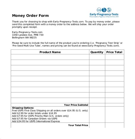 Deposit a postal money order. 12+ Money Order Forms Free PDF Download Formats