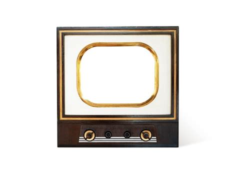 Premium Photo Vintage Tv With Clipping Path