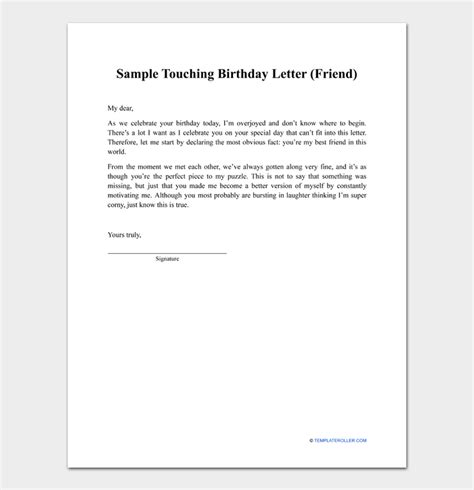 Birthday Letter How To Write A Perfect Birthday Wish Format And Sample