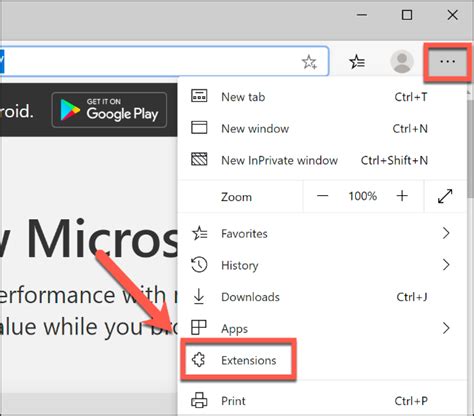 How To Enable Extensions Menu Button In Microsoft Edge Chromium Youtube