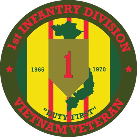 1st Infantry Division Vietnam Veteran Decal