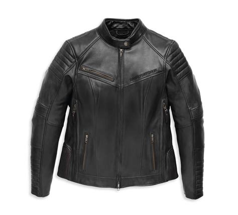 Harley Davidson Women S Willie G Leather Jacket With Rhinestones