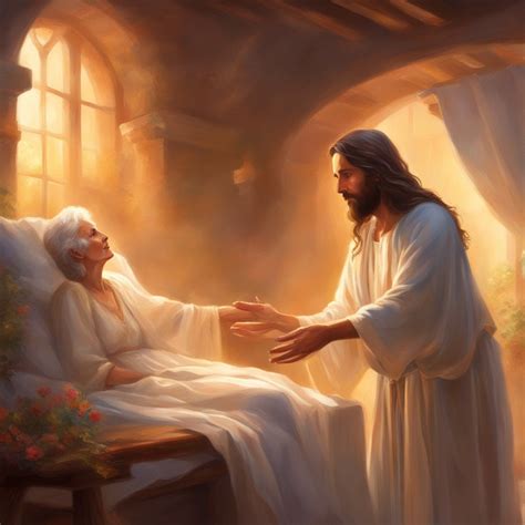 Jesus Healing The Sick Old Woman By Zenart07 On Deviantart