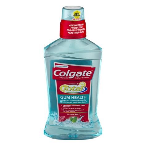 Colgate Total Gum Health Alcohol Free Mouthwash Clean Mint 500ml 16