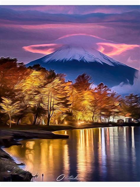 Crazy Lenticular Clouds Over Mount Fuji Japan Photographic Print For