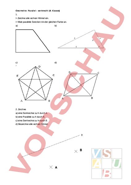 Diese steht zu beiden geraden senkrecht und verbindet zwei punkte dieser geraden. Arbeitsblatt: Geometrie: Parallel und senkrecht ...